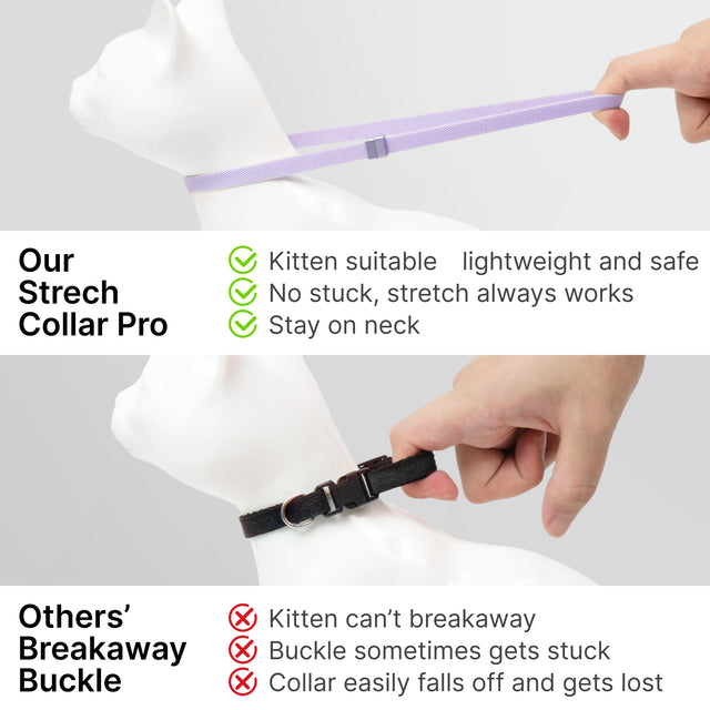 Anti-Chocking Cat Collar (Elastic Webbing Pro)