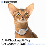 Anti-Choke AirTag Cat Collar G2 (QR)