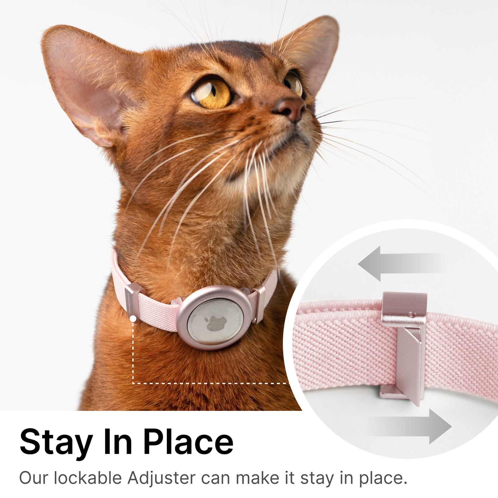 Anti-Lost AirTag Collar (Leather）