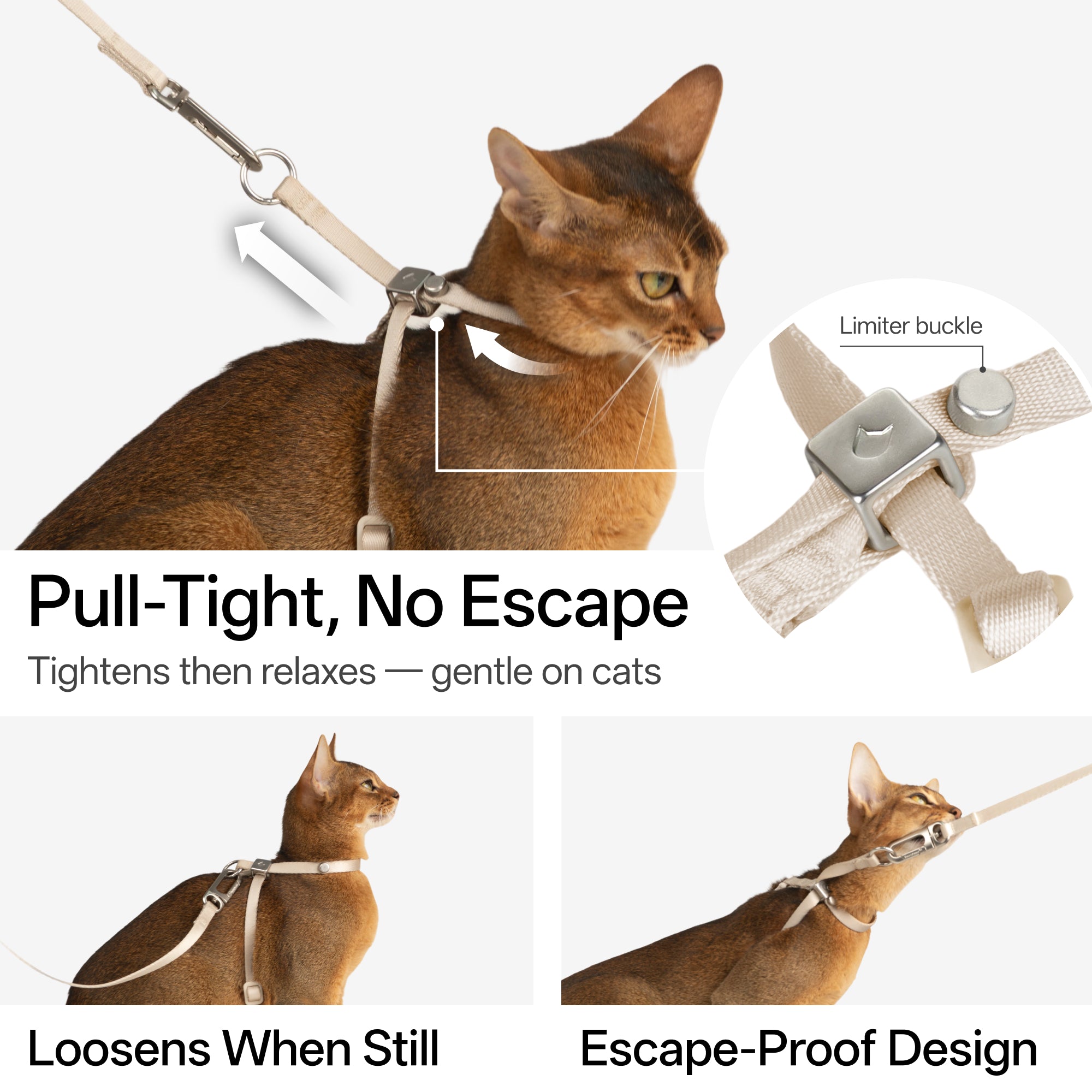 BA Escape-Proof 8 Cat Harness G2 QR